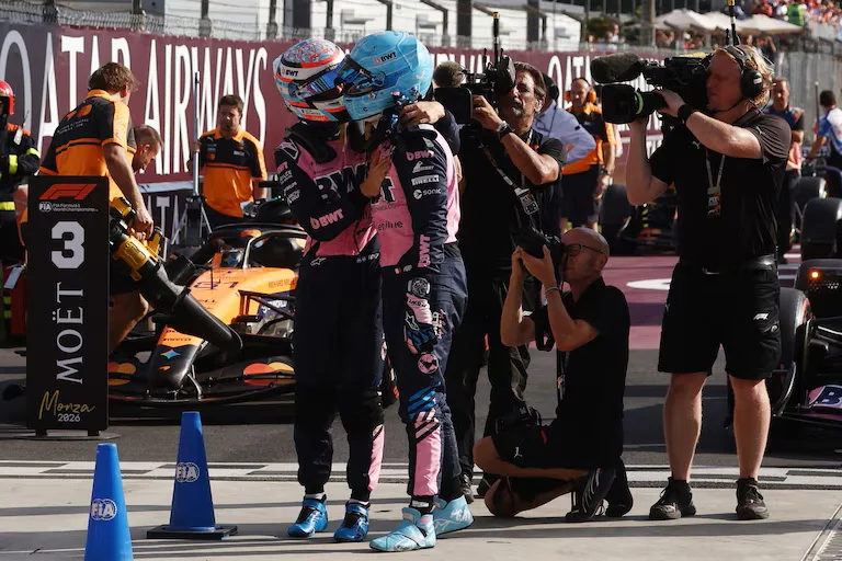 Gasly y Colapinto Monza